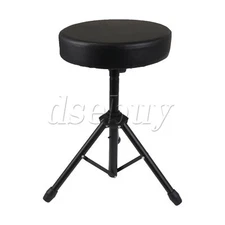 Portable Drum Throne Seat for Drummers 19.69inch to 20.87inch Adjustable Black