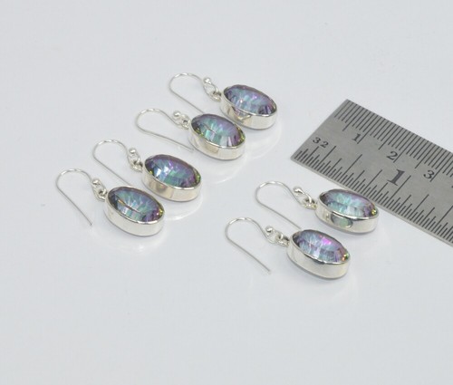 Venta al por 3Pr Pendientes de Topacio Místico Plata Esterlina S012 | eBay