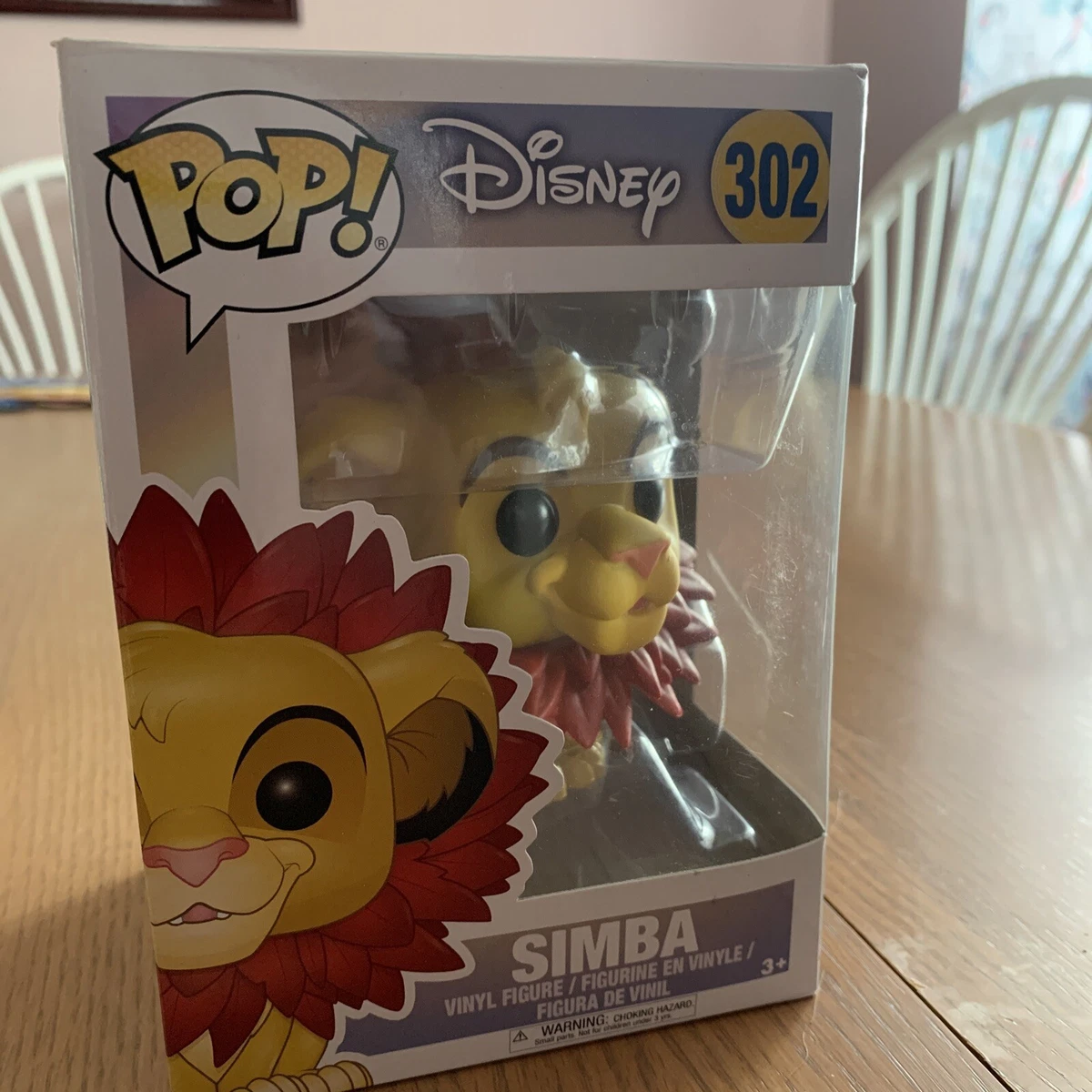 Funko Pop Disney Lion King Simba Leaf Mane 302 Vinyl Figure Vaulted