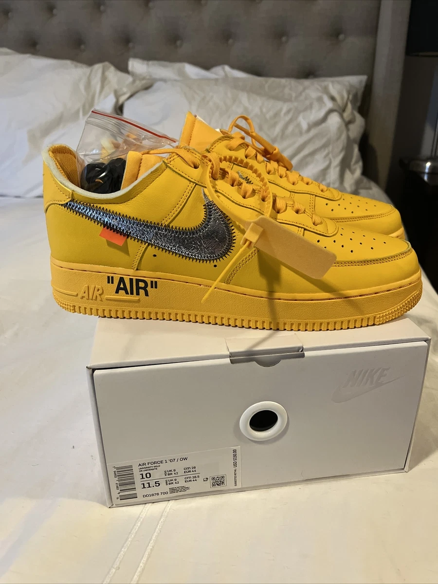 Off-White Nike Air Force 1 University Gold DD1876-700