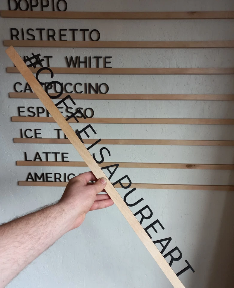 Wooden rails for Dream Letter Board Custom colour length and quantity - Image 4 of 4