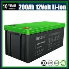 Litime 12V 200Ah LiFePO4 Deep Cycle Lithium Battery for RV Marine Off-grid Solar