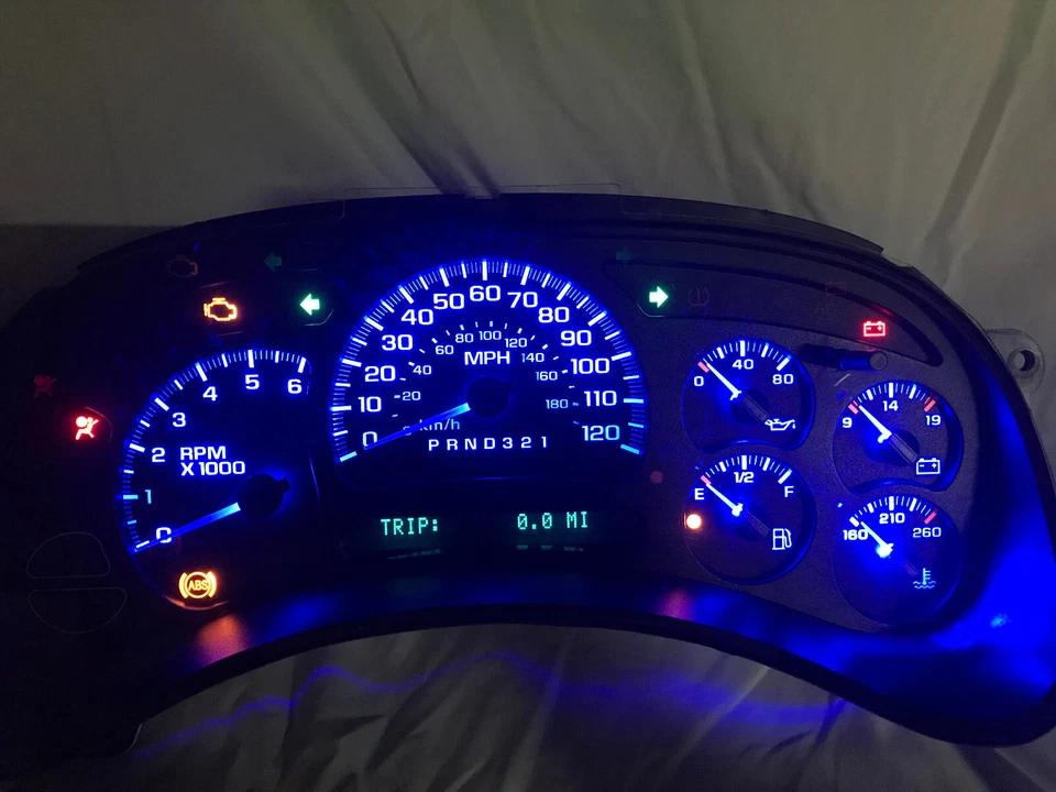 2003-2007 CHEVY SILVERADO SIERRA HD 1500 2500 INSTRUMENT CLUSTER SEE DESCRIPTION - Image 3 of 4