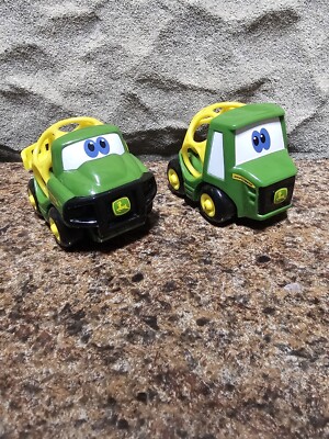 Oball Go Grippers John Deere Tractors Lot Of 2 Toddler Toy Cars Kids II
