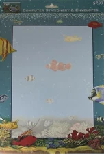 USPS "Aquarium Fish" Computer Stationery & Envelopes Designer's Collection 1999 