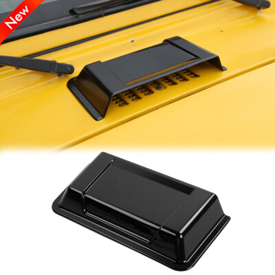 Air Intake Caps Rain Shield For Jeep Wrangler JK TJ 97-18 Hood Scoop Vent Cover