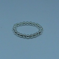 3mm Sterling Silver Beaded Ring