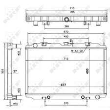 Kühler Wasserkühler für Nissan Maxima/Maxima QX IV Cefiro II Stufenheck A32