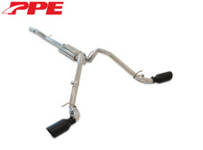 Ppe Polished Dual Exit Cat-back Exhaust Kit W Black Tips For 14-19 Gm 1500 5.3l Ppe Polished Dual Exit Cat-back Exhaust Kit W Black Tips For 14-19 Gm 1500 5.3l