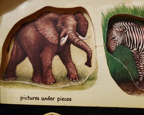 Melissa and Doug ZOO Jumbo Knob Puzzle Animals Pets Ages 18 mos.. #66 - Picture 5 of 11