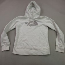North Face Hoodie Womens Small Long Sleeve Hooded Pullover Outdoor Pocket White