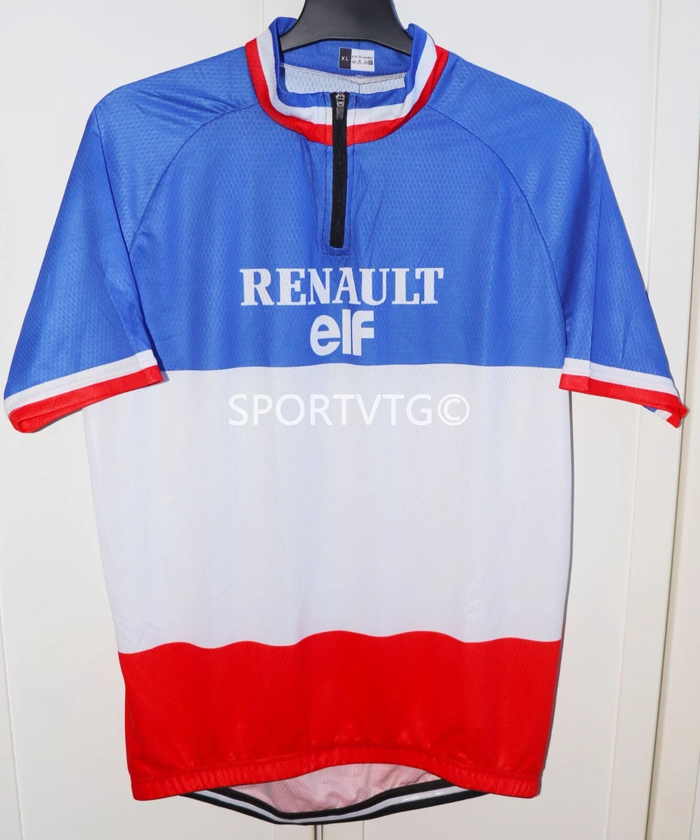 Maillot Vintage Renault Elf Gitane – Taille S, Cycliste Tour France 1981 Hinault