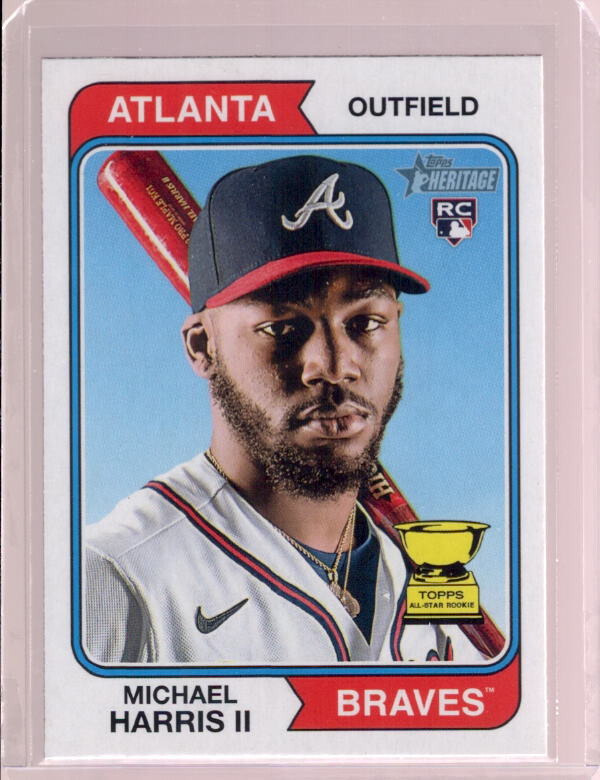 MICHAEL HARRIS II 2023 Topps Heritage #30 Rookie RC Braves