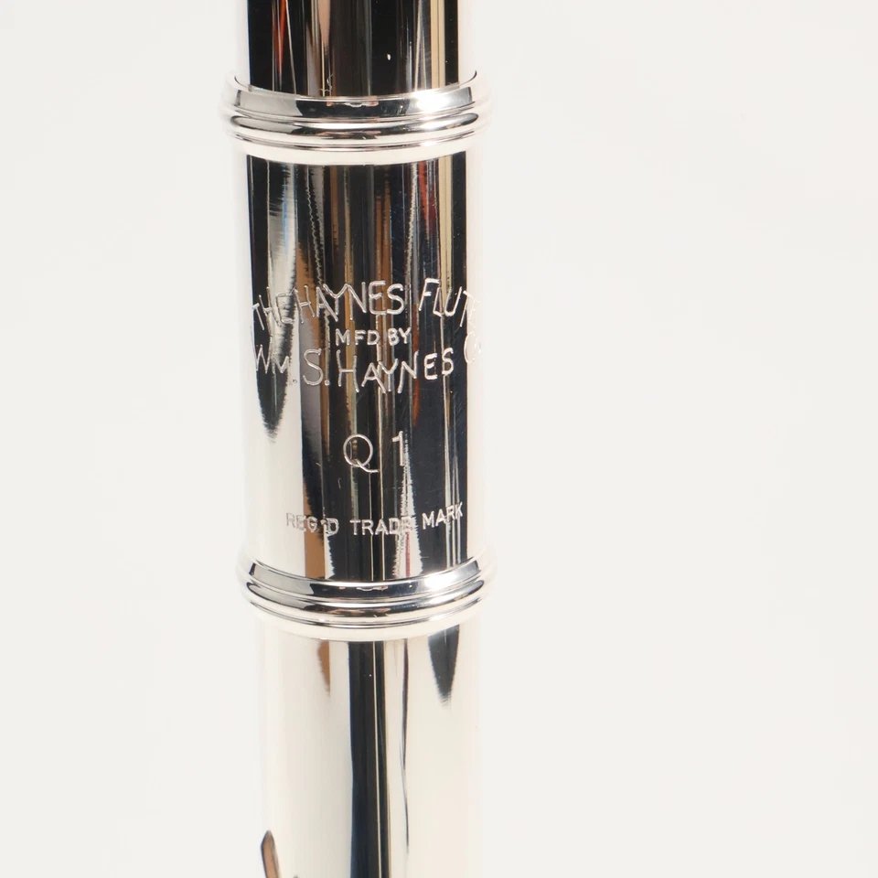Flauta William S. Haynes Modelo Q1 - Agujero Abierto/Desplazamiento Pie G/B SN 9980 CAJA ABIERTA Foto 3 de 4