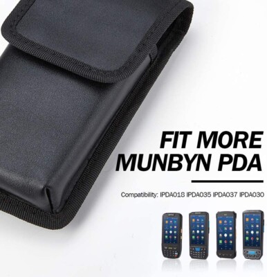 MUNBYN PDA Case Pouch Carry Case with Belt for IPDA035 and others PDA