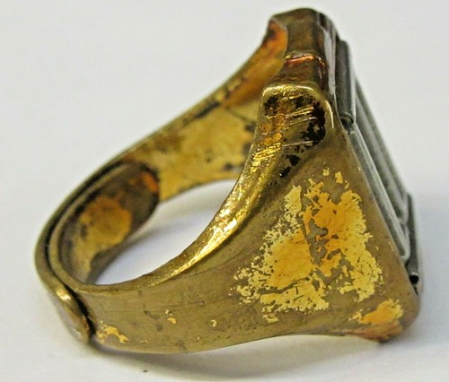 1937 ORPHAN ANNIE 2 INITIAL SIGNET RING w/paperwork Ovaltine Radio Premium f1 - Picture 4 of 10