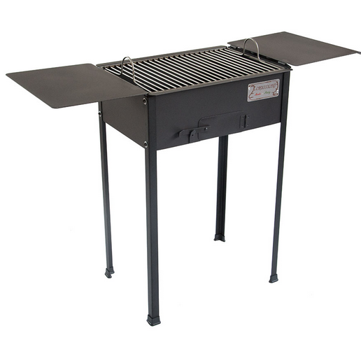 BARBECUE A CARBONE CAMPAGNOLO in ferro battuto con sistema di areazione