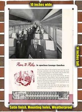 Metal Sign - 1950 Milwaukee Road Olympian Lounge Coaches - 10x14 inches