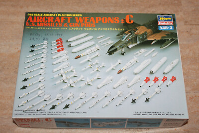 Hasegawa X48-3 Aircraft Weapons C US Missiles & Gun Pods 1:48 NEU mit OVP