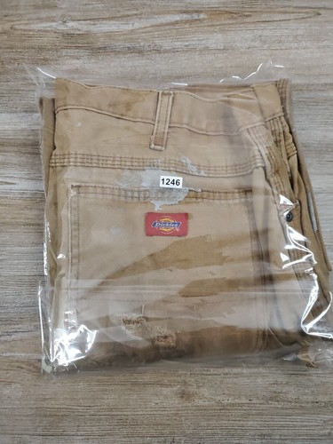 Dickies Pants 1939 RBD Men 36x34 Carpenter Distressed Destroyed Paint Tar Grunge - Picture 18 of 18