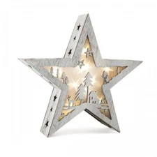 Light Star With Motif - Shabby Chic - Small