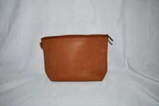 Thirty One Tapered Pouch in CARAMEL Smooth Pebble NWT