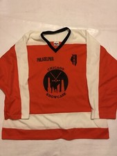 Vntg Made USA XXL Jersey AHIA Ice Hockey Chicago Philadelphia Showcase Flyers #3