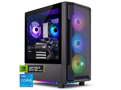 Skytech Shadow Gaming PC Desktop, Intel i5 14400F 2.5 GHz (4.7GHz Turbo), NVIDIA