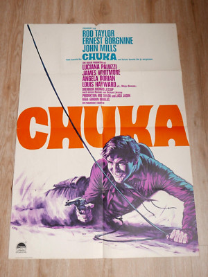 Chuka Rod Taylor Ernest Borgnine John Mills Grafik: Dill Original Kinoplakat A1