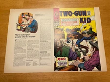 TWO GUN KID #92 ART original cover proof 1968 MARVEL WESTERN 