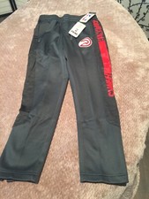 NBA Houston Rockets Gray Boys M-10/12 Tek Warm Sweatpants