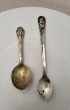 2 - Vintage Winthrop Gerber  s Baby Silver Plated Spoons