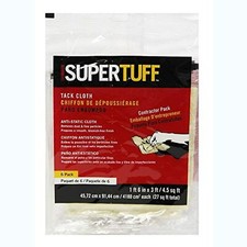 SuperTuff Anti-Staic Tack Cloth, 18-inch x 36-inch, Contractor 6 Count Pack