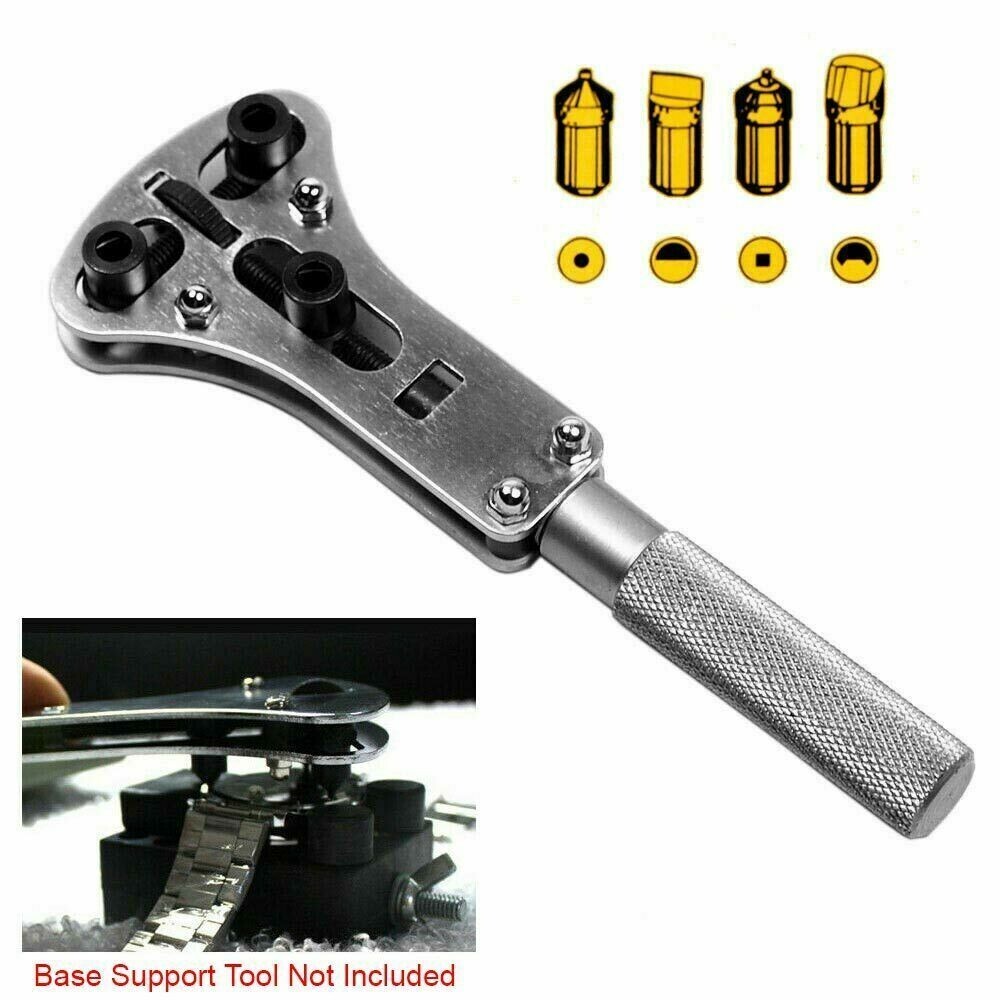Watch Back Case Opener Screw Wrench Repair Tool Kit Cover Remover