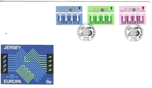 Jersey Comm/FDC -  Europa - 1984 (JES294)