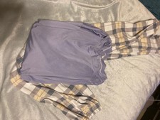 Purple Plaid Pajama Set Size Medium