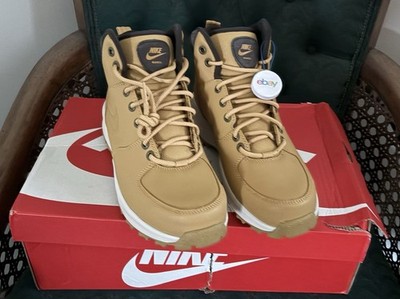 MEN'S NIKE MANOA HAYSTACK/BROWN LEATHER BOOTS SIZE 8.5 NEW WITH BOX
