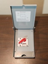 30 Amp Disconnect / Safety Switch, 2P 240V 7000W, NEMA 3R Heavy Duty Galvanized