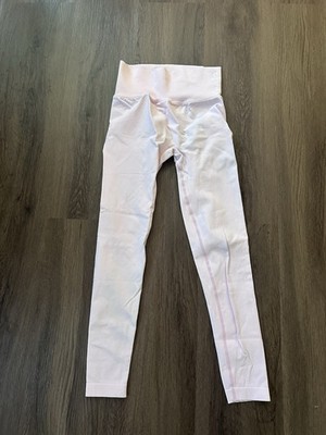 DFYNE Light Pink Ankle Leggings High Rise Stretch Women's Size S