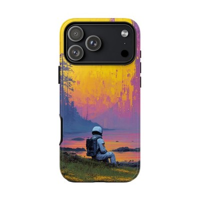 For iPhone / Galaxy / Pixel | Phone Ink Case - Astronaut Gazing Yellow Star
