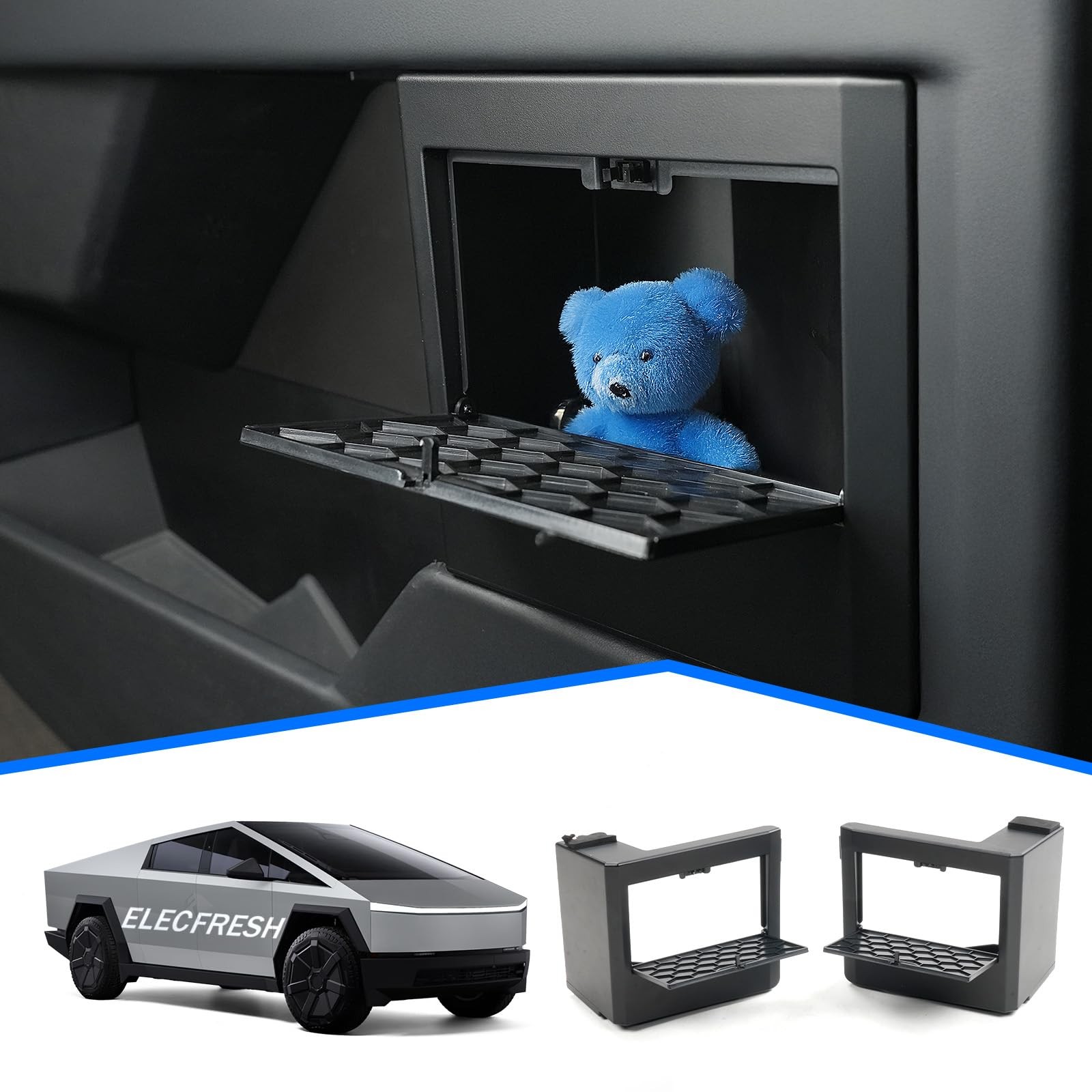 Elecfresh Door Built-in Hidden Storage Organizer for Cybertruck Accessories,