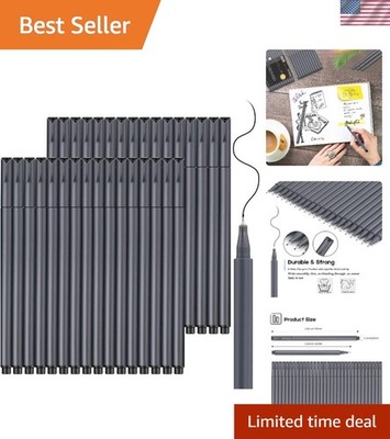 Quality 24-Pack Black Fine Point Pens for School, Office & Creative Projects