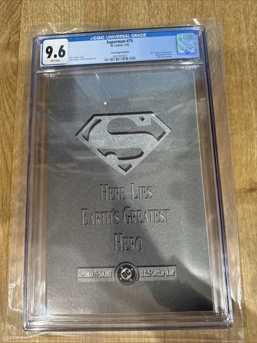 SUPERMAN #75 CGC Grade 9.6 [1993] Death of Superman; Brand New Slab!