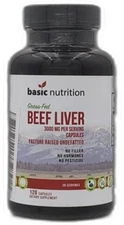 *2026-1-30* Basic Nutrition Pasture Raised Grass Fed Grass Finished Beef Liver