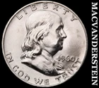 1960-D Franklin Half Dollar- FBL Choice Gem Brilliant Uncirculated Luster #J5405