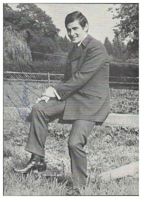 V6925/ Harry Thomas Singer Autograph Autograph Card 1969
