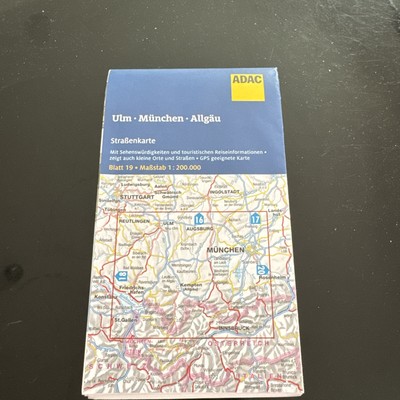 ADAC Straßenkarte Blatt 19 & 20 Ulm, München, Allgäu, Innsbruck, Salzburg