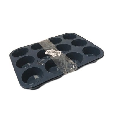 Super Kitchen Muffinform Backzubehör Große 12er Muffins Silikon Flexible Backfor