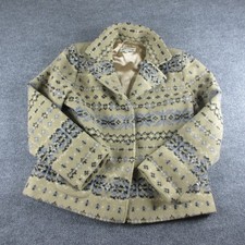 VINTAGE Orvis Blazer Womens L Southwestern Aztec Jacket 2 Button Coat Ladies