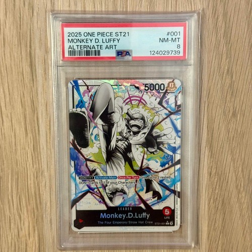 Monkey.D.Luffy (Parallel) graded PSA 8 for sale on eBay